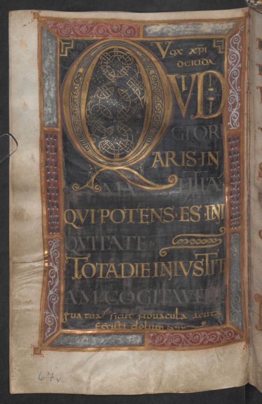 Dagulf's Psalter, cod. 1861 - Österreichische Nationalbibliothek, Vienna